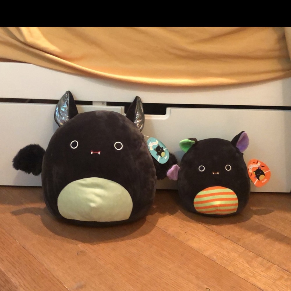 Halloween bat squishmallow set